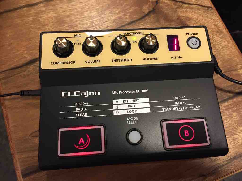 ROLANDの新製品「カホンマイクプロセッサー(EC-10M)」入荷しました