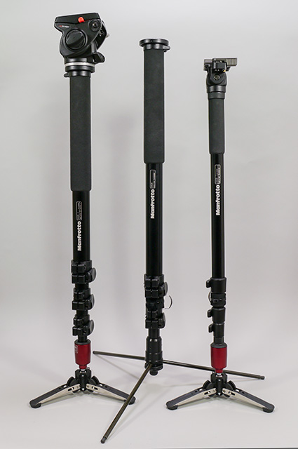 マンフロット自立一脚 三兄弟そろいぶみ（笑） | B級ライフログ