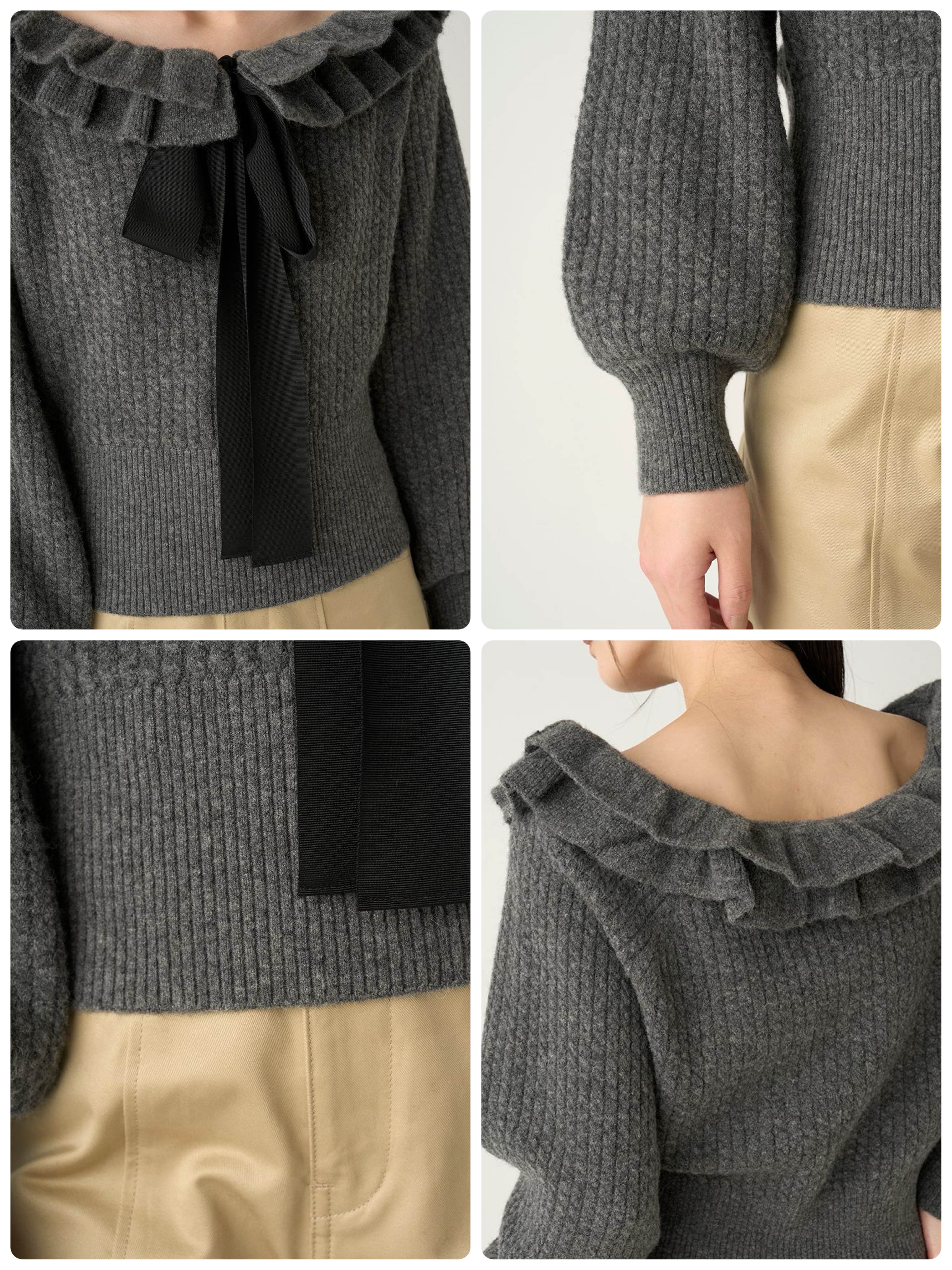 新作！フリルカラーケーブルプルオーバー | FRAY I.D | ショップブログ