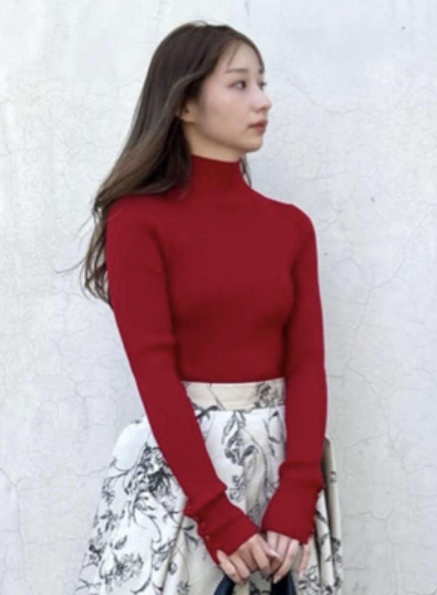 新作！ウールシルクリブハイネックプルオーバー | FRAY I.D | ショップ