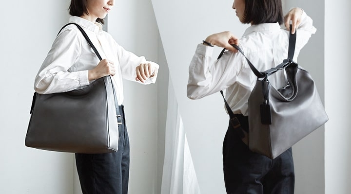ワンタッチでバックパックにできる2WAYBAG「yozora」 | マザーハウス