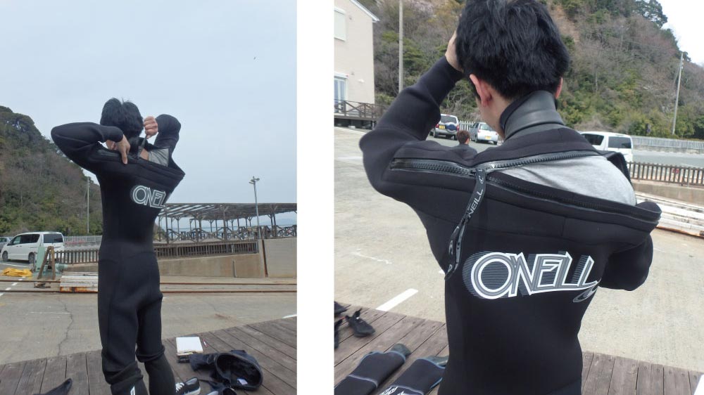 ドライスーツ試着レポート➀】ネオプレン ライトドライ （O'NEILL