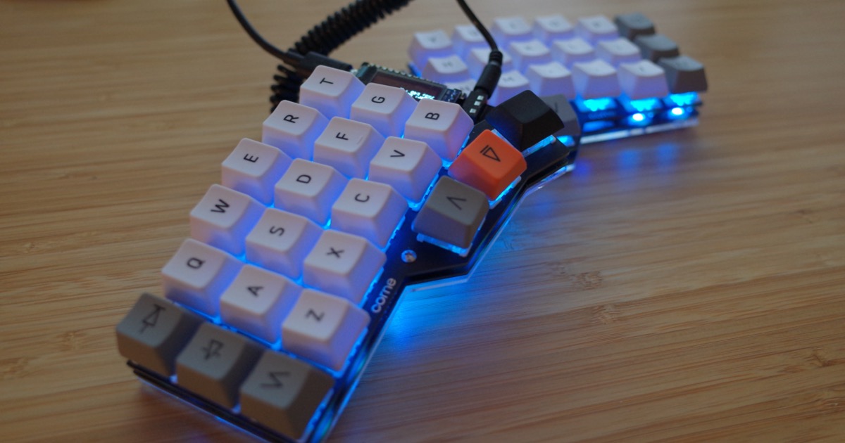 Corne Cherryというキーボードをビルドした