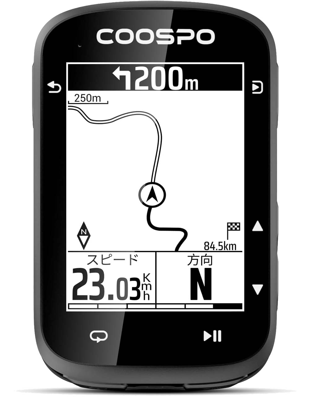 COOSPOからGPSサイコン新製品CS500が登場 ターンバイターンナビ