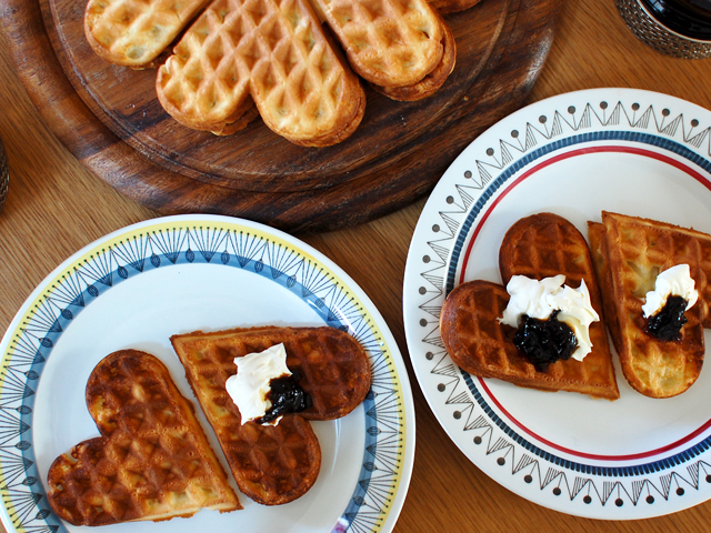 北欧のワッフルを焼きました | Fukuya通信