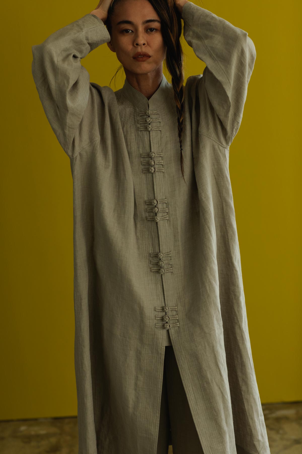 リネンムラ染めの羽織 | Jurgen Lehl etc.