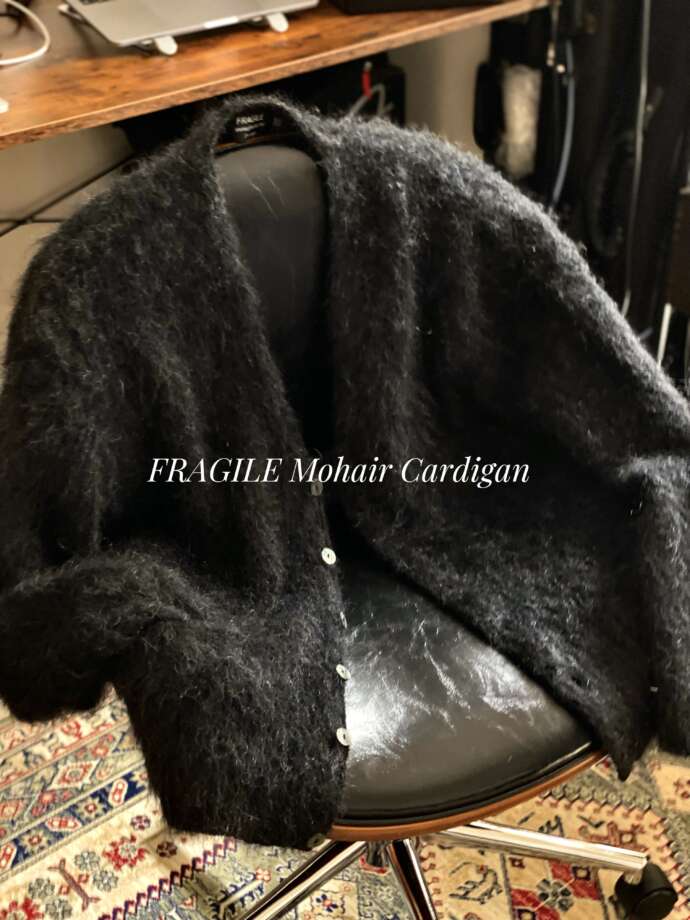 FRAGILE Mohair Cardigan | Lemontea