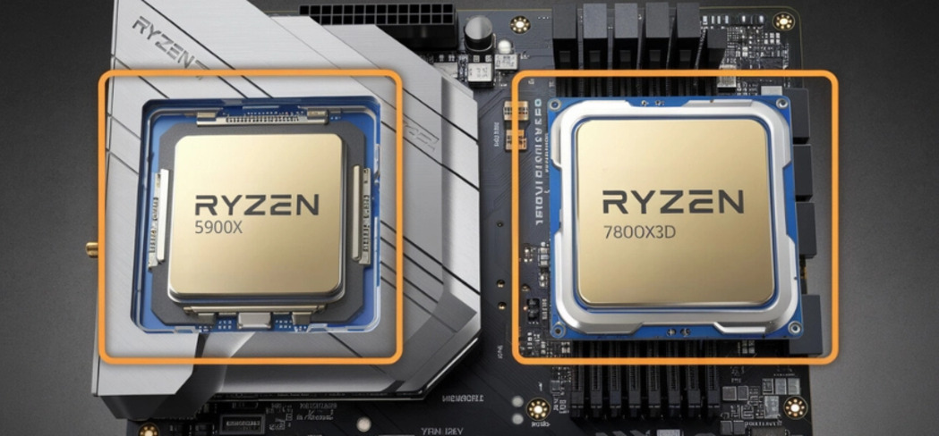 Ryzen 9 5900XとRyzen 7 7800X3D：ハイエンドCPUの比較