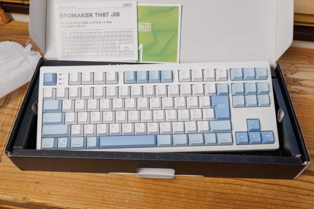 1万円台でコトコト系JIS配列が手に入る！EPOMAKER TH87 JISレビュー