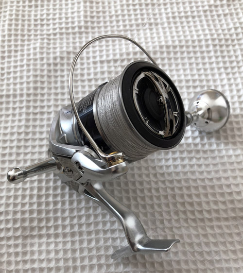 ストラディックにゴメクサスのパワーハンドルとリールスタンドを装着