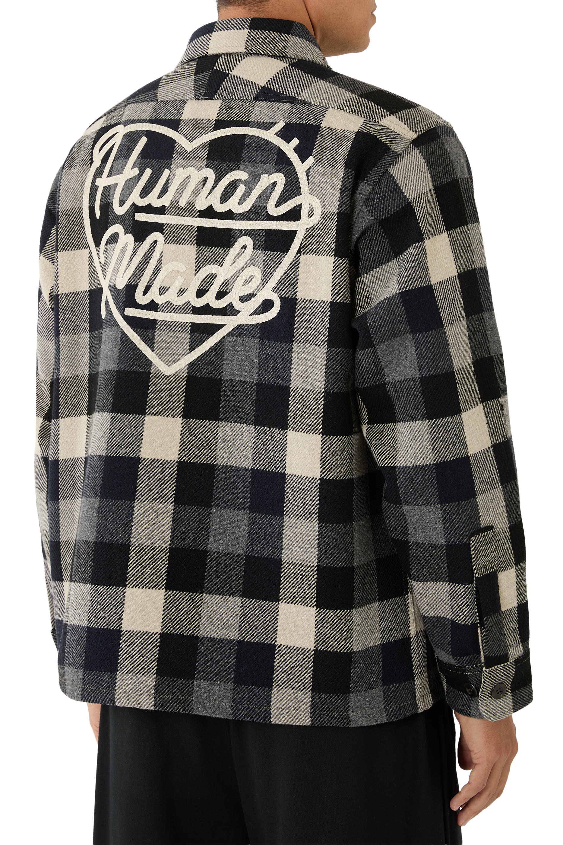 Buy Human Made Wool Check Shirt Jacket for Mens Online