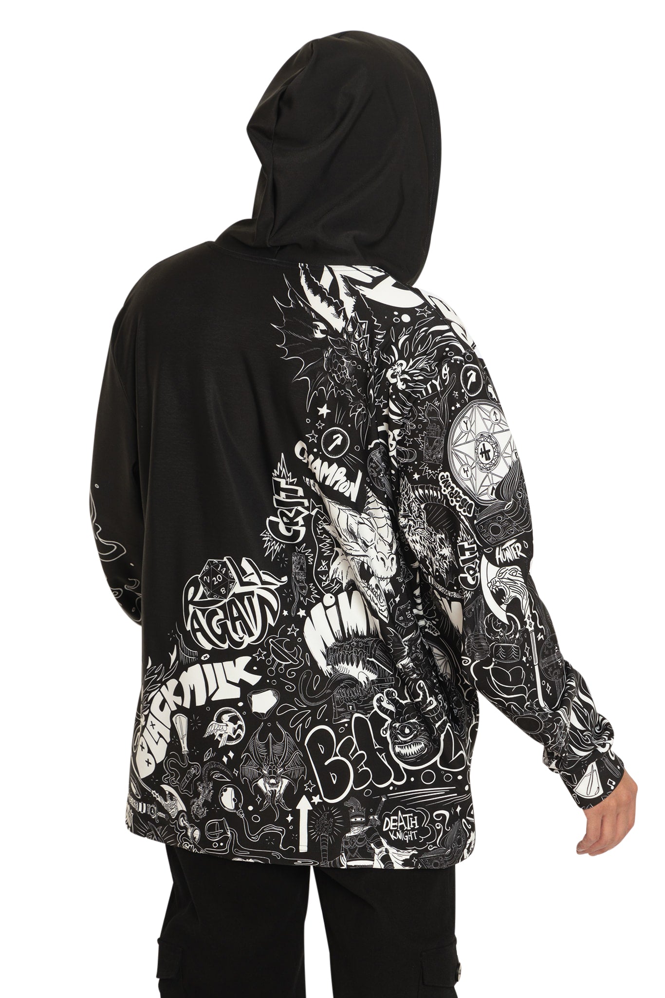 D&D Graffiti Hoodie Sweater - Limited – BlackMilk Clothing