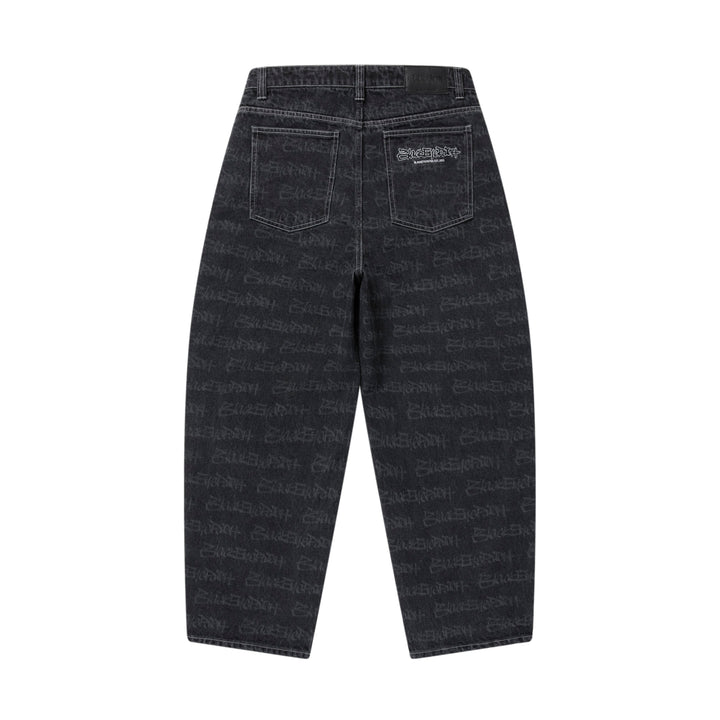 GLITTERED LETTERS FAUX FUR BELT BLACK – BlackEyePatch