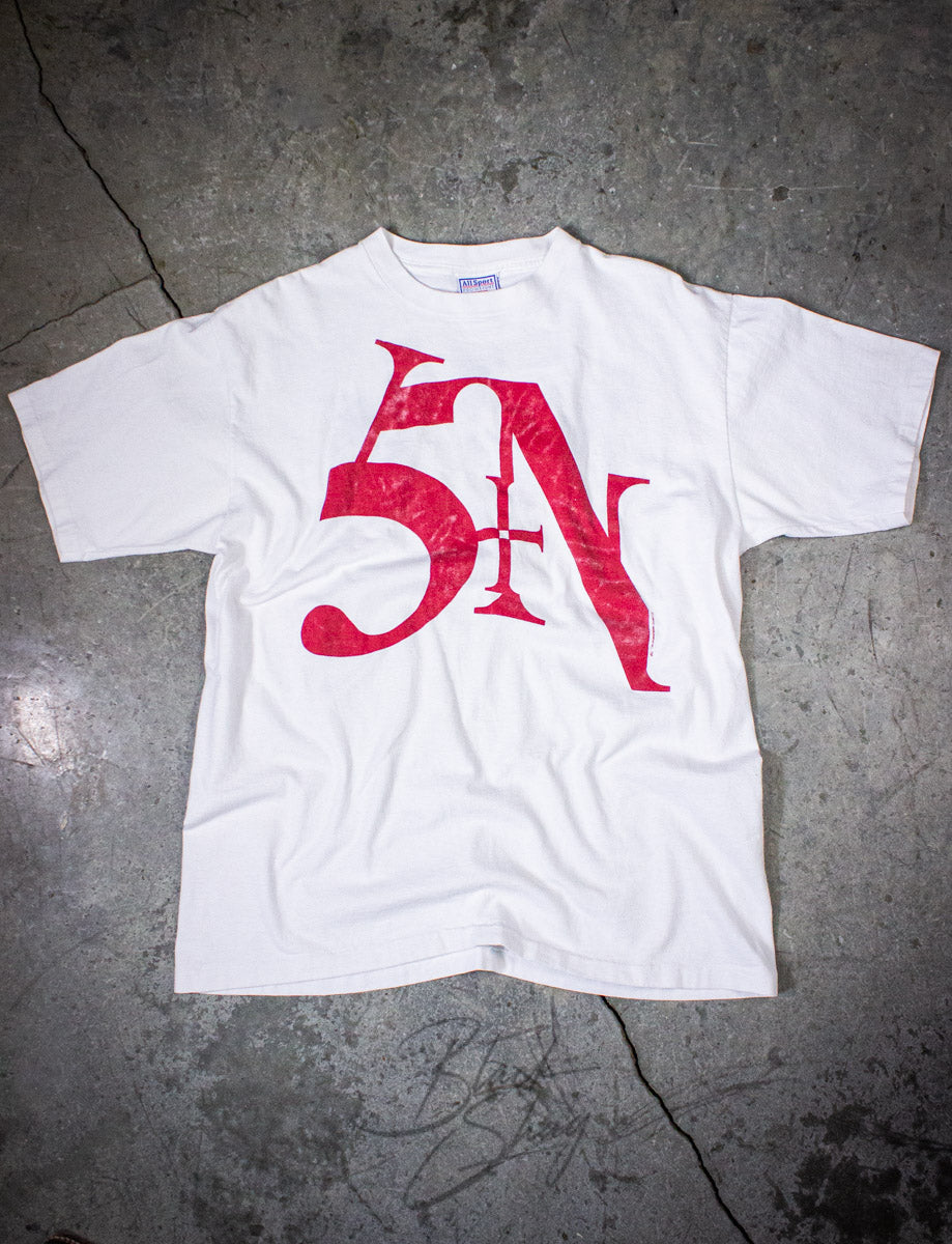 Vintage Nine Inch Nails Sin Concert T Shirt 1990 White XL – Black