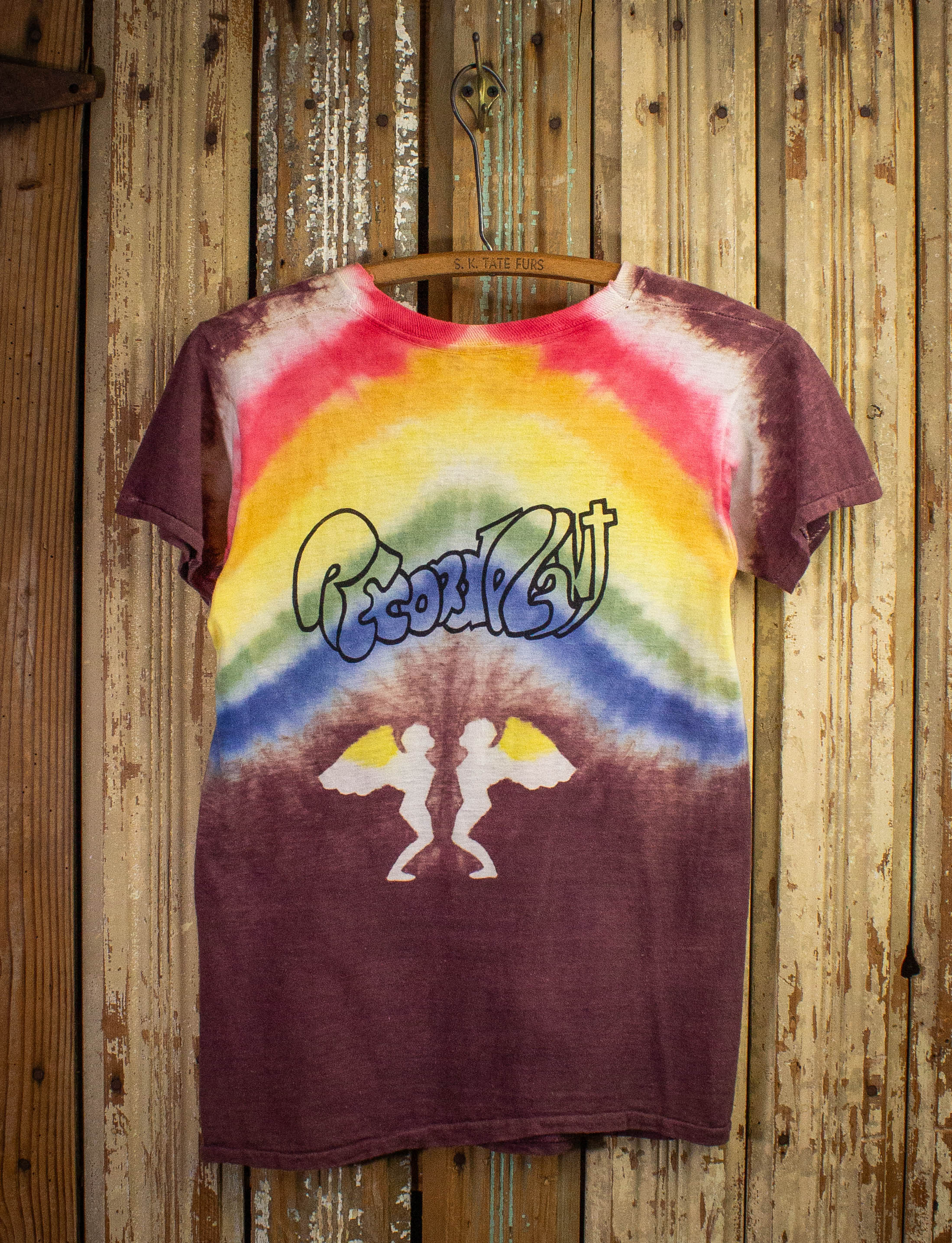 VintageRecordPlantTieDyeGraphi