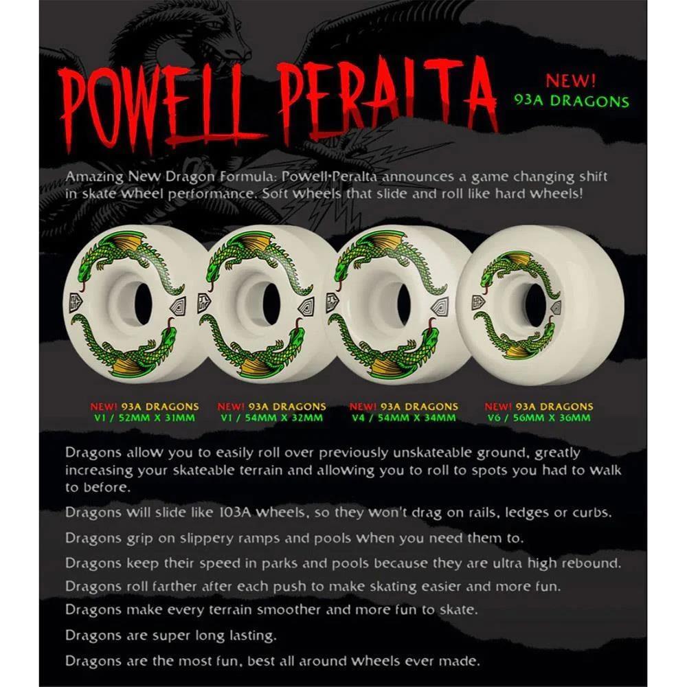 Powell Peralta Dragon Formula Skateboard Wheels AA Nano Cubic 58mm