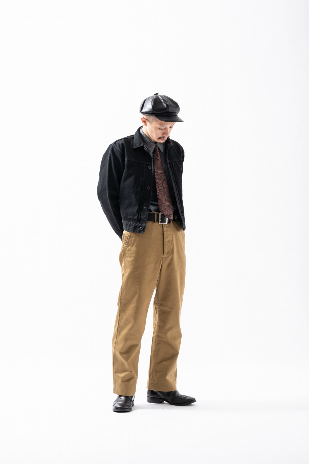 BLACK SIGN Main Lodge / Khaki Chino Trousers Type-2 / Field Khaki