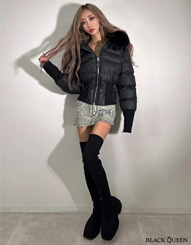 ボリュームファーショートダウン | レディースギャルファッション通販