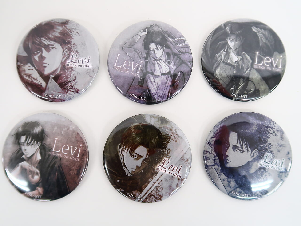 高価買取】進撃の巨人 缶バッジコレクション リヴァイver. 全6種セット