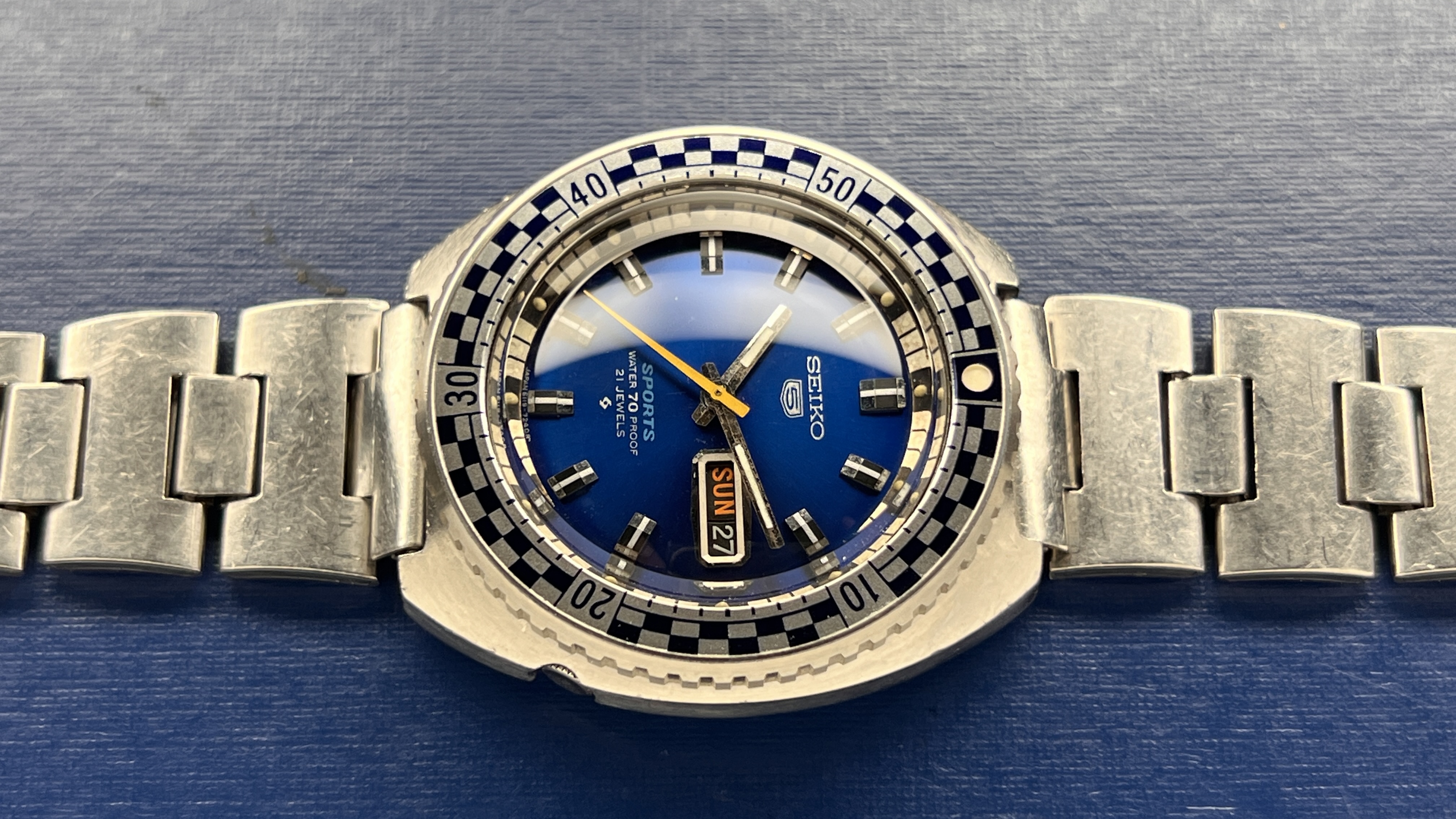 SOLD — Seiko 6119-7173 Blue Rally Diver – Blair Watch Project