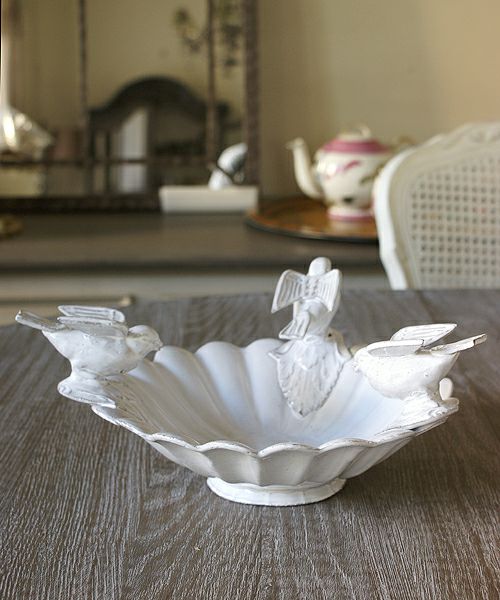 Astier de Villatte マーガレット・鳥のフルーツボウル – Blanc de Juillet