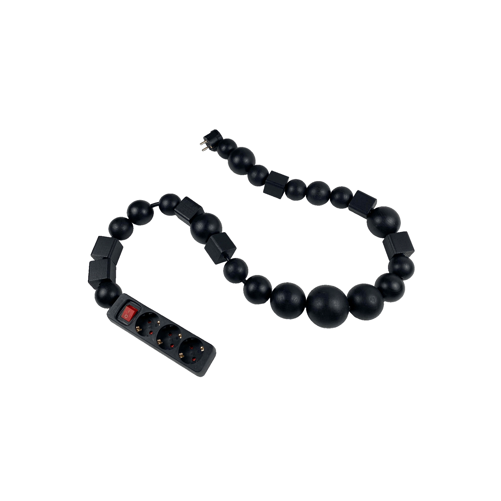 Nº26 Multiplug Black Wooden Elements 1.4m – BLESS