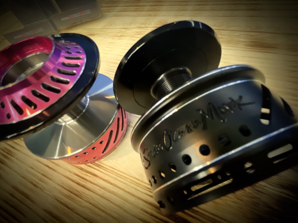 STUDIO OCEAN MARK】”NO LIMITS 限定SW カスタムスプール&ハンドル”他