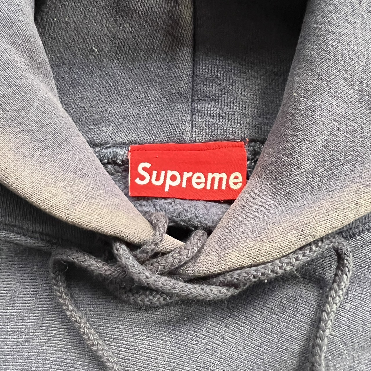 1995 Supreme Nylon Box Logo Hoodie - blue room