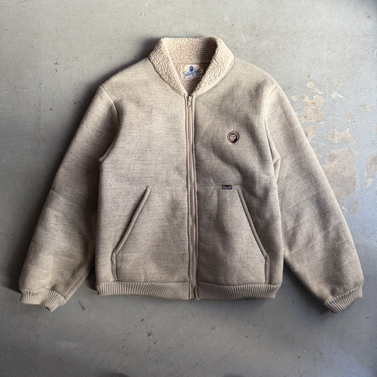 90s A BATHING APE Boa Jacket - blue room