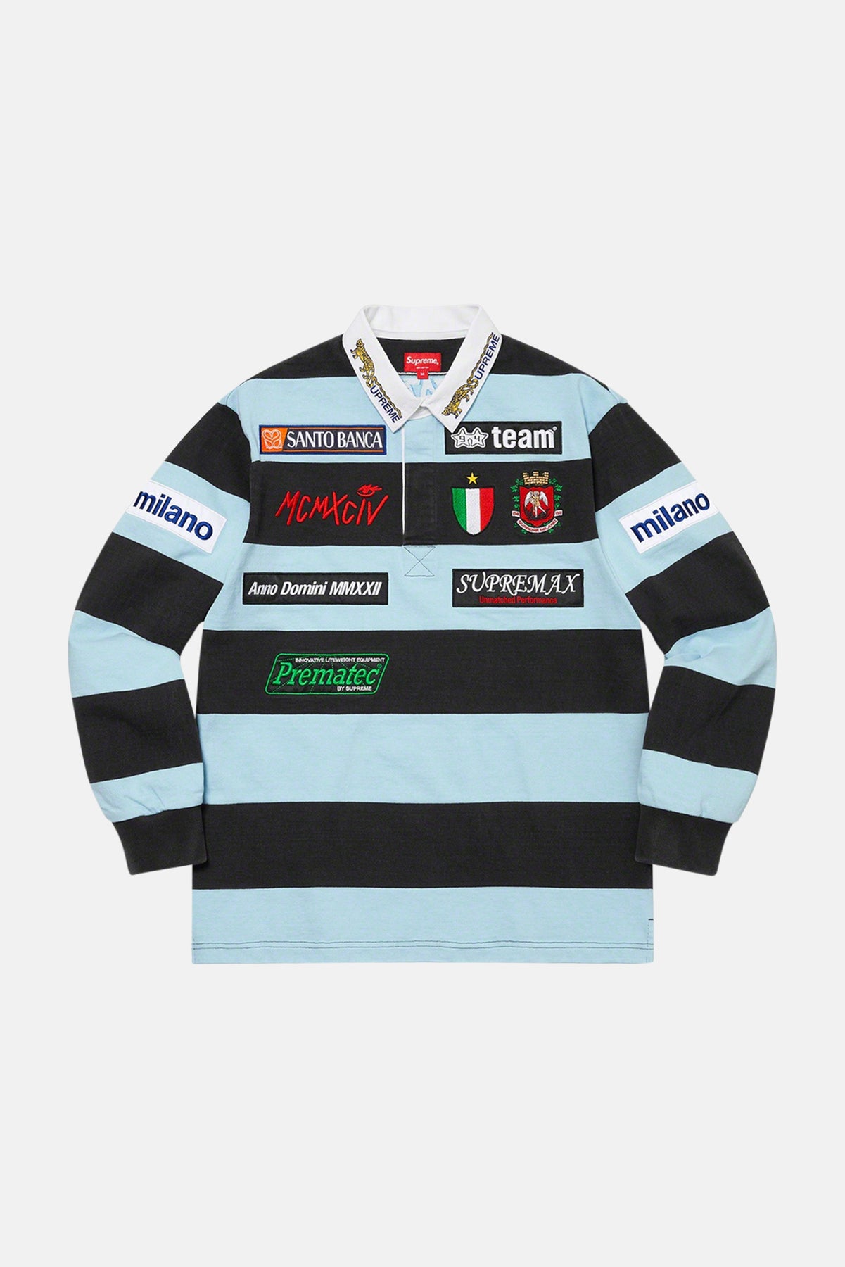Stripe Rugby Shirt Black – blueandcream