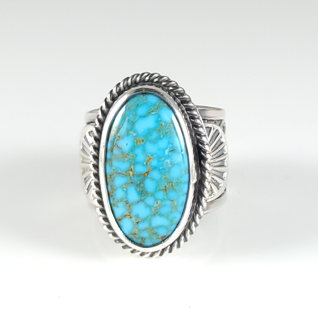 Sunshine Reeves Sterling Silver Navajo Ring Handmade Rare Kingman