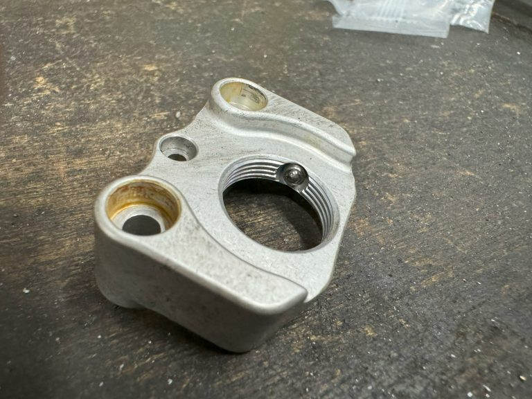 PAUL* klamper post mount disc calliper (all silver) - BLUE LUG