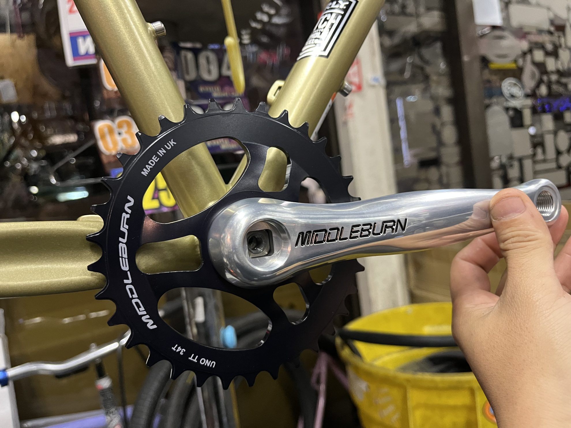 MIDDLEBURN* RO2 X-type double road spider (silver) - BLUE LUG