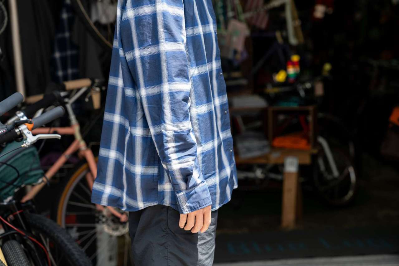 PILGRIM* Max wind shirt (check grey) - BLUE LUG GLOBAL ONLINE STORE