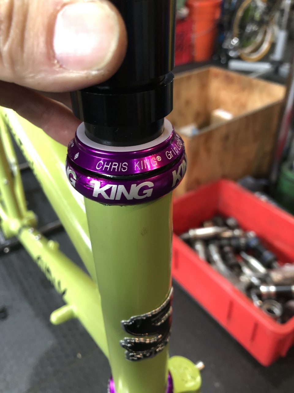 CHRIS KING* nothreadset 1 1/8 inch (SV black) - BLUE LUG ONLINE STORE