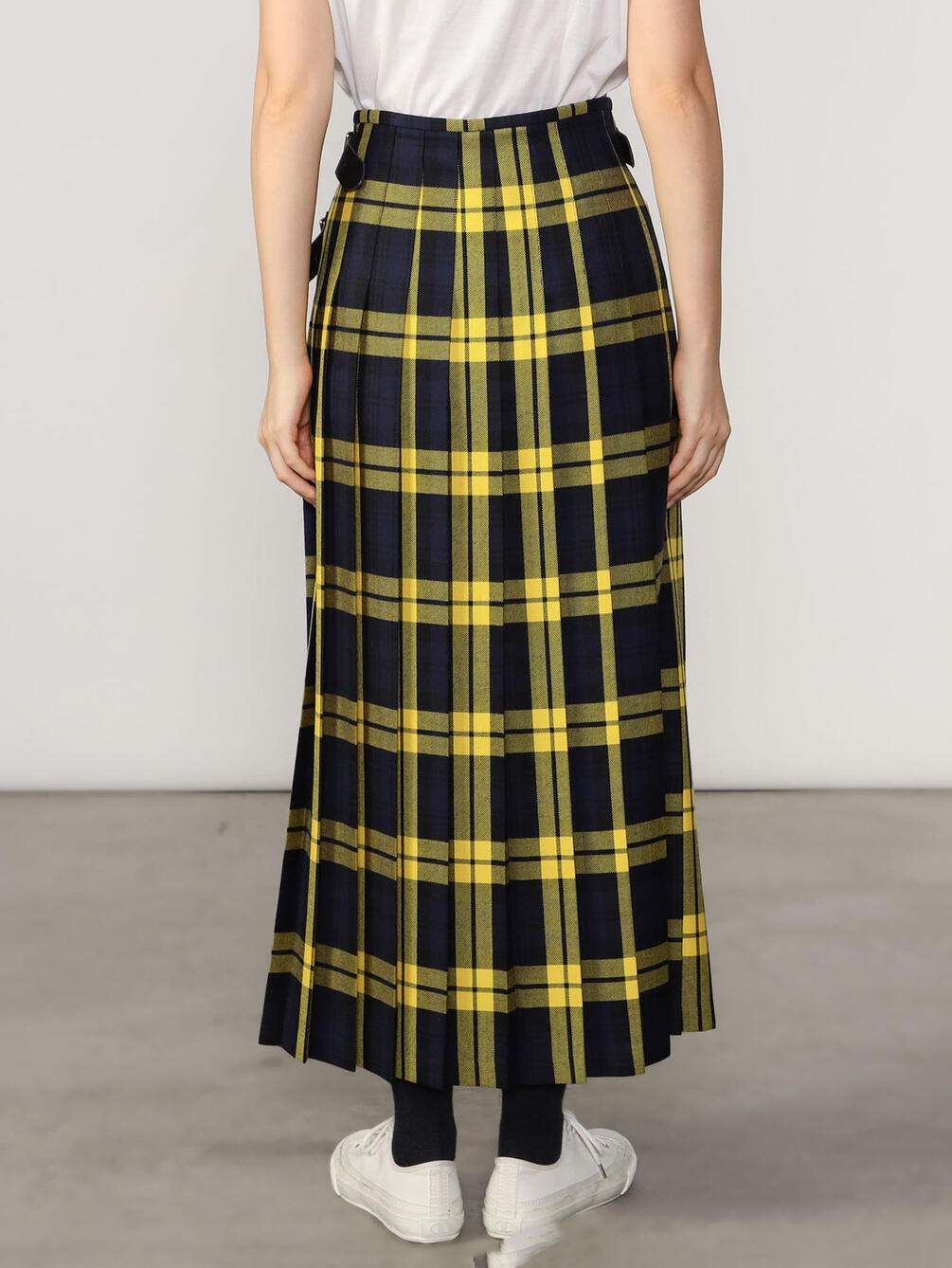 O'NEIL OF DUBLIN | ウーステッドウール ロングキルトスカート WOMEN