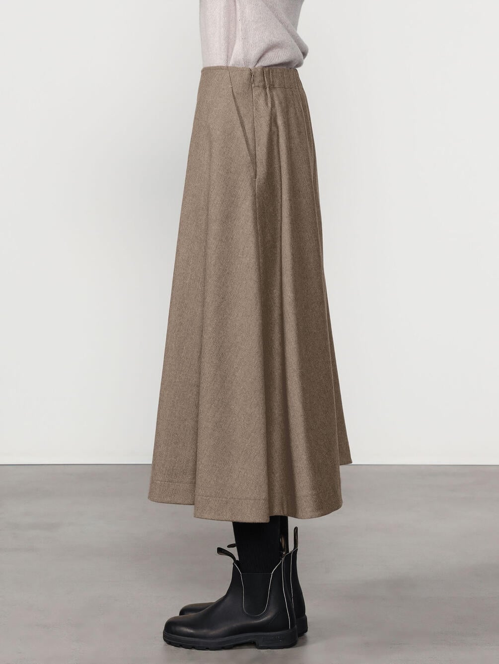 LE GLAZIK | ウール フレアスカート WOMEN