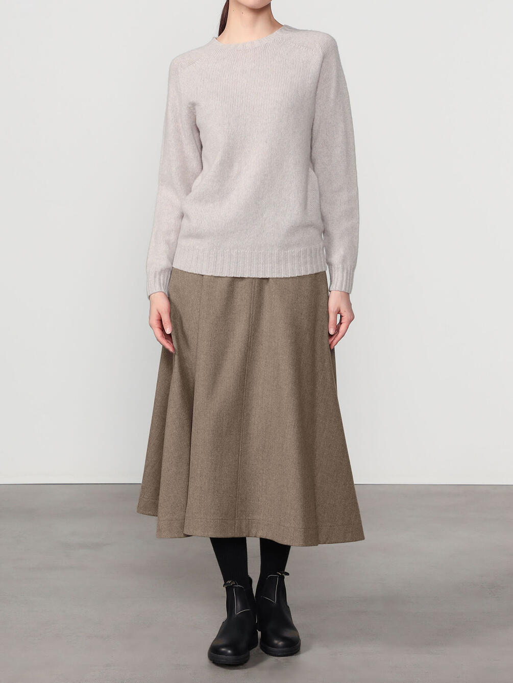LE GLAZIK | ウール フレアスカート WOMEN
