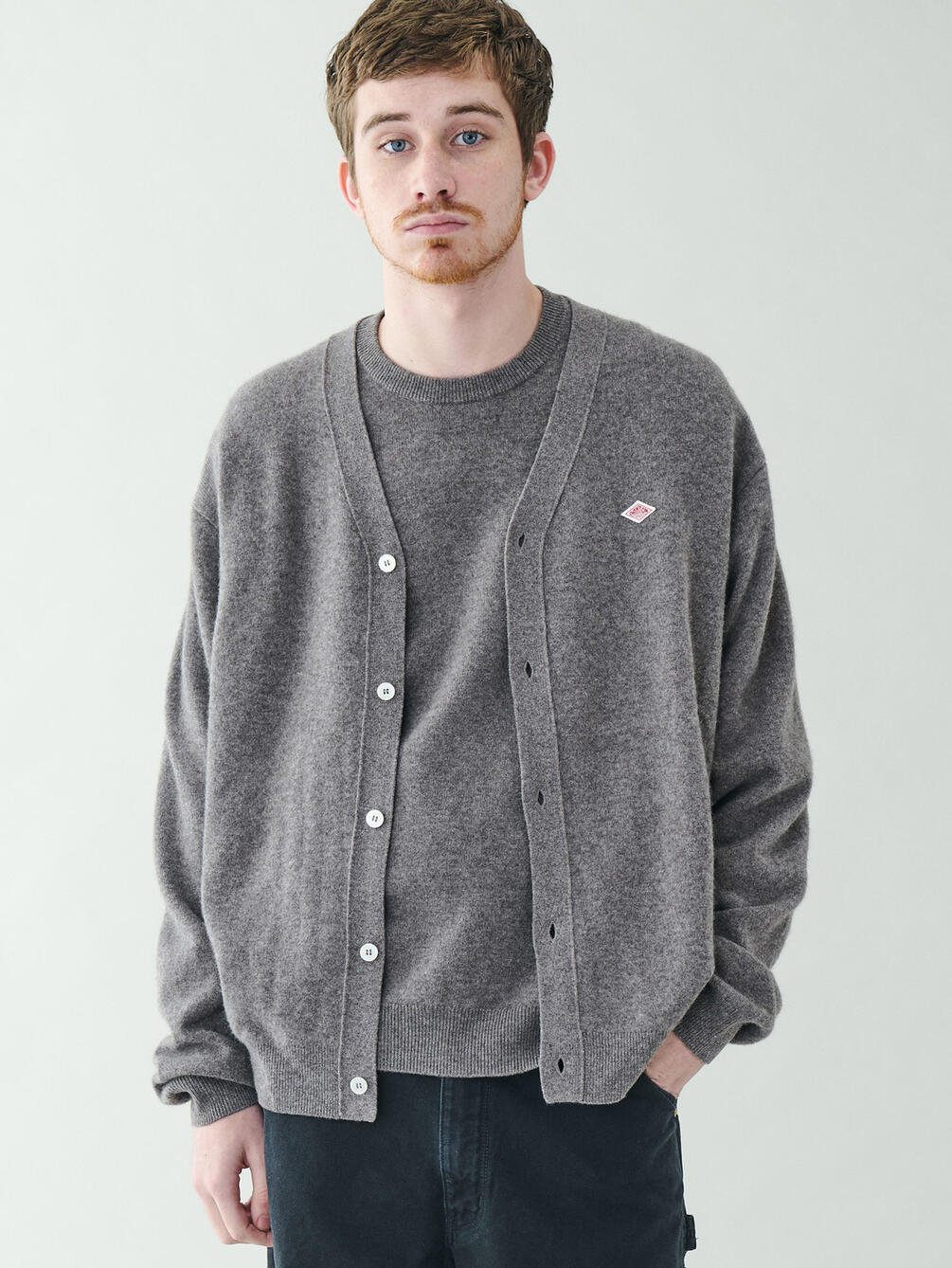 DANTON | ラムウール Vネックニットカーディガン MEN