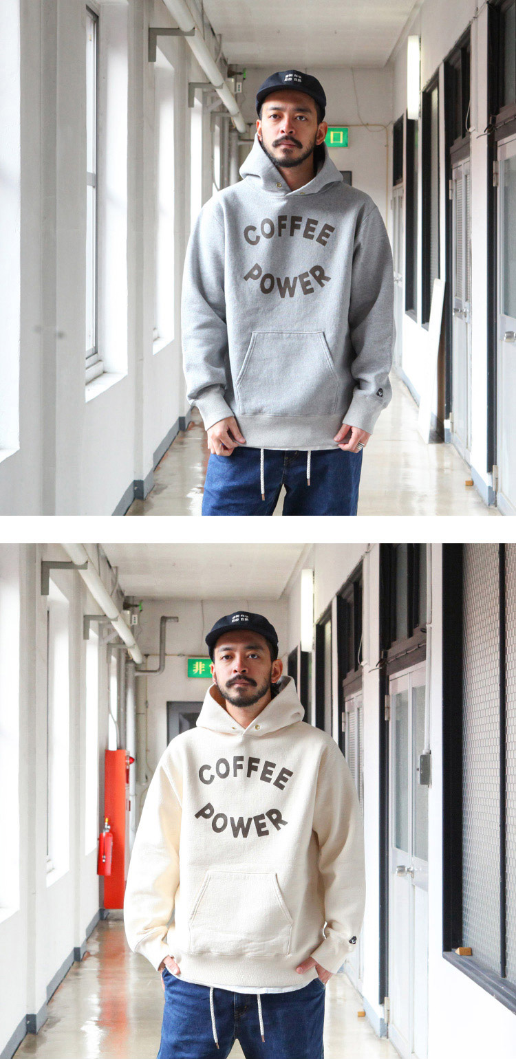 TACOMA FUJI RECORDS COFFEE POWER HOODIE designed by Yunosuke