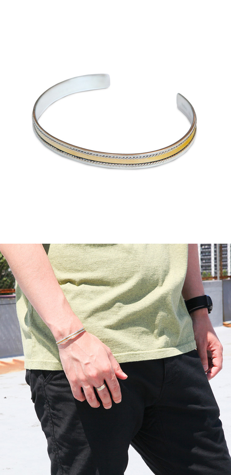 hobo ROPE BRACELET 925 SILVER with BRASS 2023SS | Brownfloor clothing