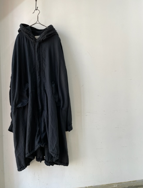 kaval / blanket stitched foodie coat “black”(カヴァルの黒い