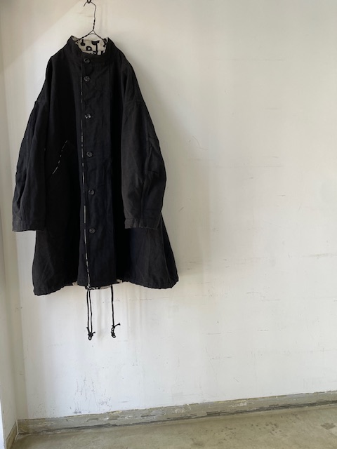 kaval / reversible stand collar coat(カヴァルのリバーシブル