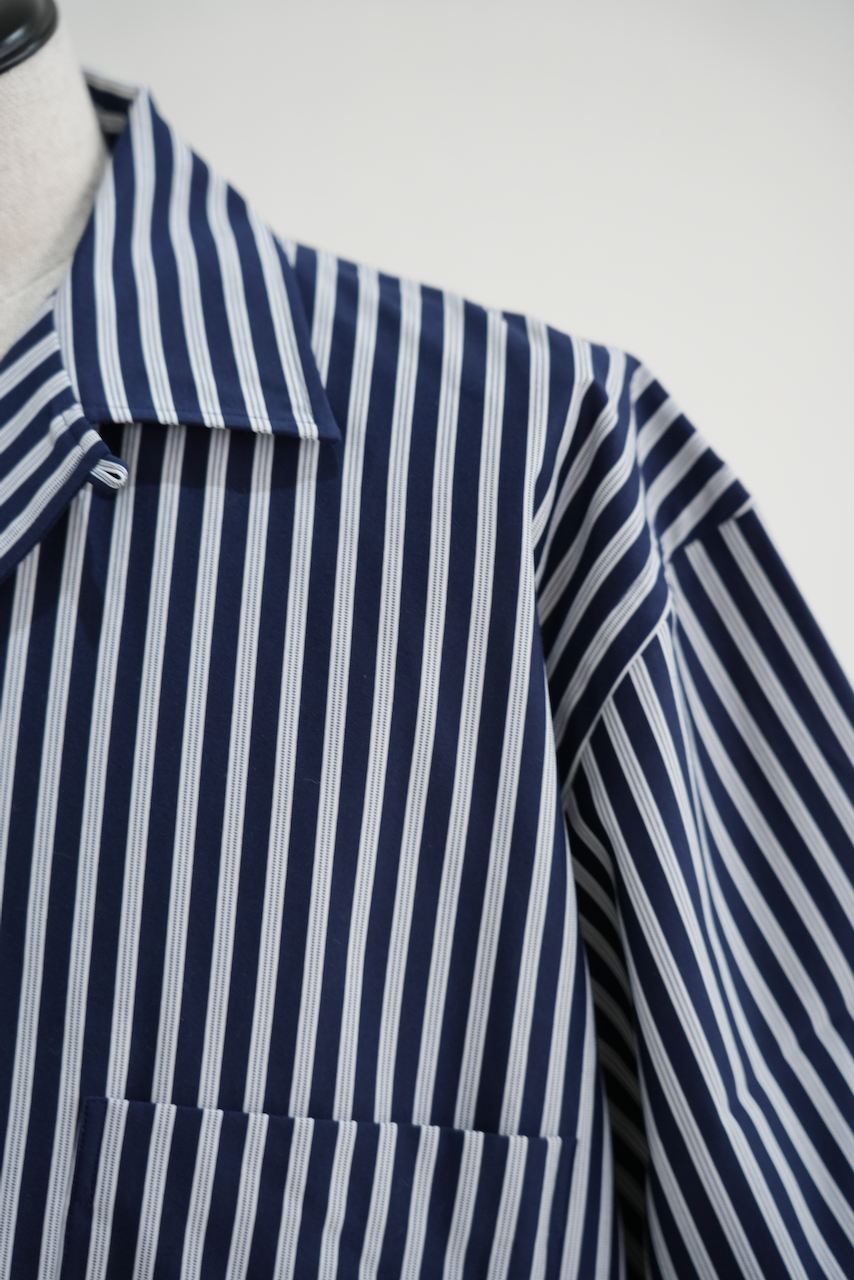 KANEMASA PHIL. 「46G Atmosphere Stripe Open Collar SS Shirt」