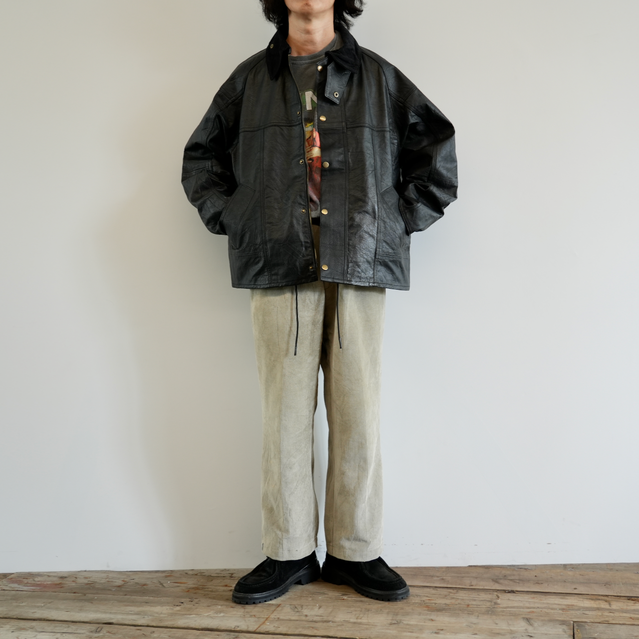 yoused ・LEATHER DRIVERS JACKET （SIZE0と1が入荷しました