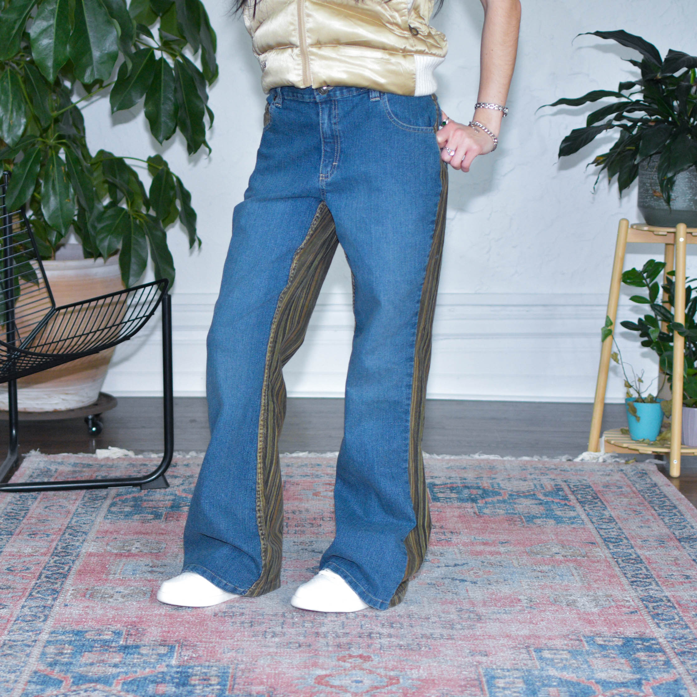 Y2k Vezucci Corduroy Back Denim Flare Pants – Bro Bros Closet