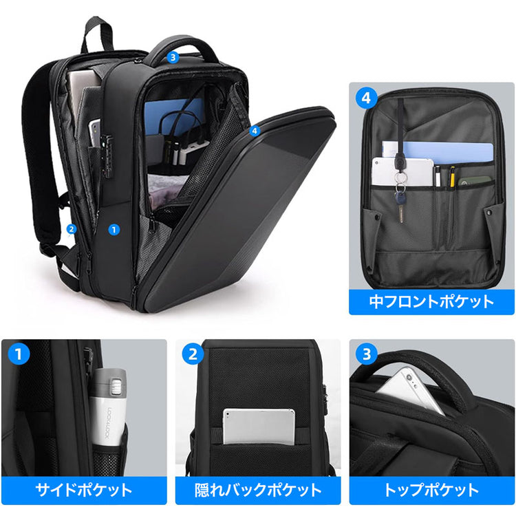 革新的なデザイン】トロイ 通勤ハードリュック by BRODERIK - Broderik