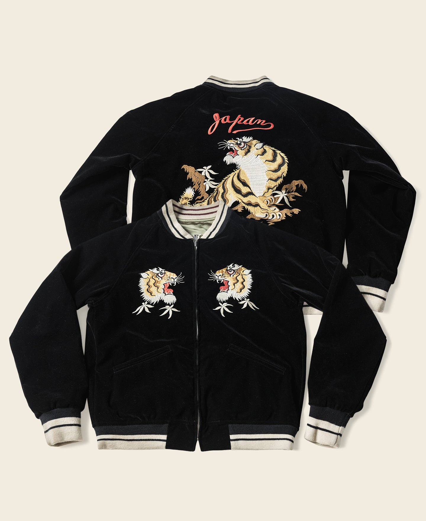 1950s Reversible Embroidery Acetate Yokosuka Souvenir Jacket