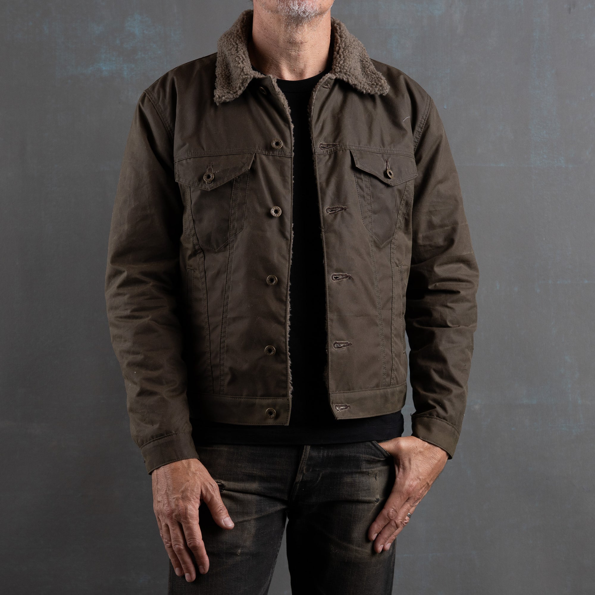 The Ironside Sherpa Fleece 14oz Selvage Denim Jacket - Brave Star
