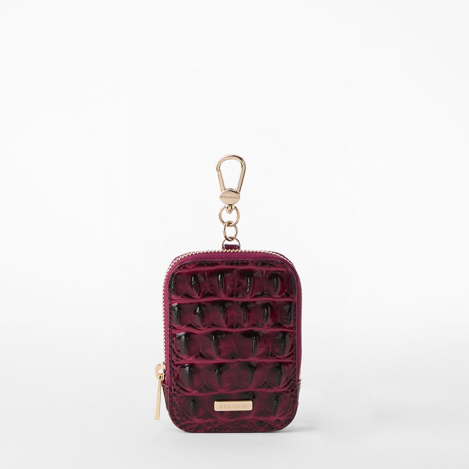 Katelynn Leather Wallet Pouch | Cherry Lacquer | BRAHMIN
